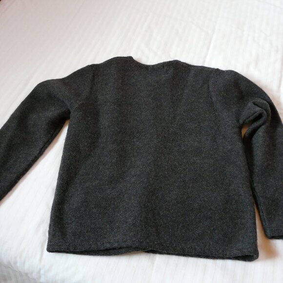 Karen Scott Pure Wool  Grey Cardigan - S - Picture 6 of 7